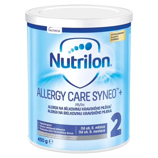 NUTRILON 2 Allergy Care Syneo+ speciální kojenecká výživa 6m+ 450 g