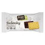 FREEVILLAGE Sušenky polomáčené v tmavé polevě bez lepku 80 g