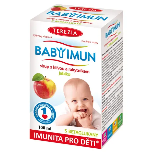 TEREZIA Baby imun sirup s hlívou a rakytníkem jablko 100 ml
