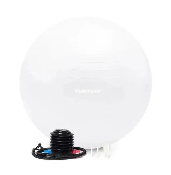 Gymnastický míč s pumpičkou zosilnený 65 cm variant Krémovo biely