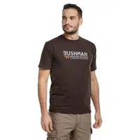 Bushman Pánské tričko Voyta, tmavě hnědé XL