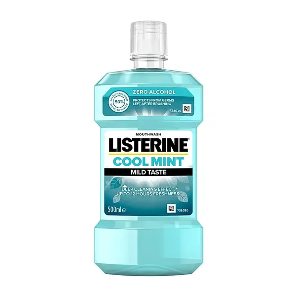 LISTERINE Cool Mint Mild Taste ústní voda 500 ml