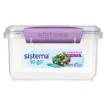 SISTEMA To Go Krabička na oběd s příborem fialová 1,2 l
