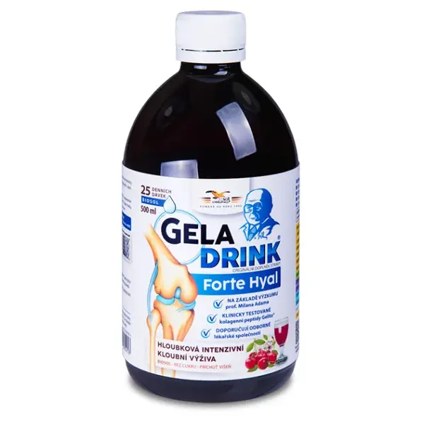 GELADRINK Forte Hyal biosol višeň 500 ml
