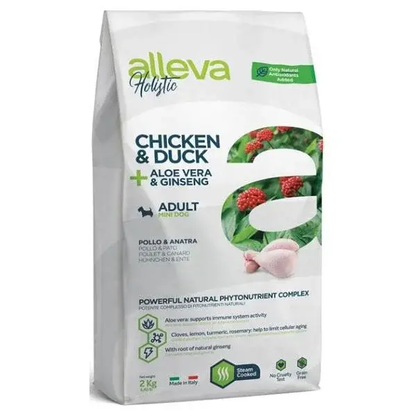 ALLEVA Holistic Adult Mini Chicken&Duck granule pro psy 2 kg