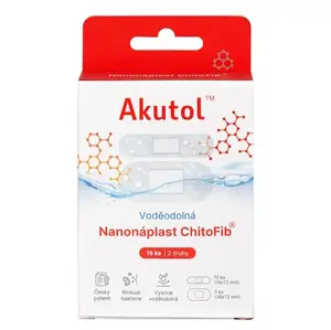 AKUTOL Nanonáplast ChitoFib voděodolné balení 15 ks