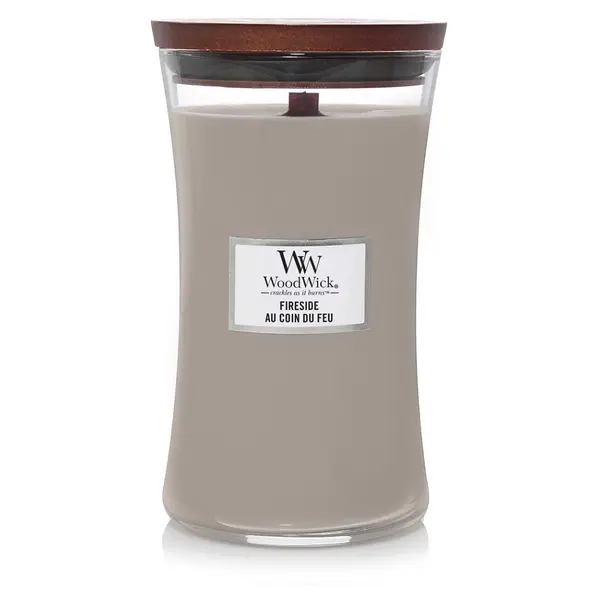 WOODWICK Vonná svíčka velká sklo Fireside 609 g