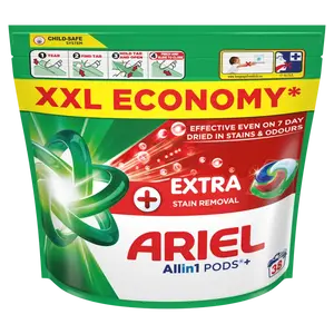 ARIEL Kapsle na praní Plus Extra Stain 38 praní