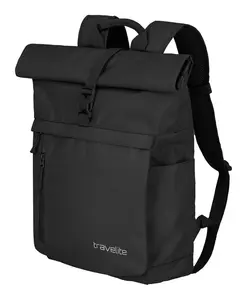 Roll-top batoh Travelite Basics Roll-up Backpack Black