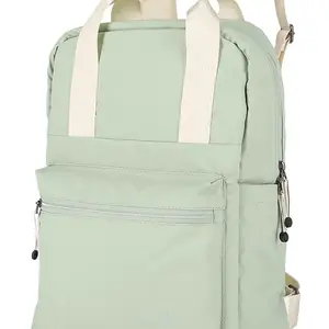 Městský batoh Travelite Basics Canvas Backpack Light green