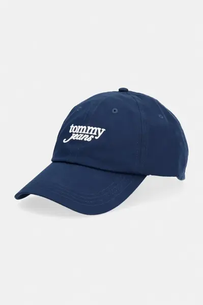 Tommy Jeans  čiapka so šiltom dámska bavlnená