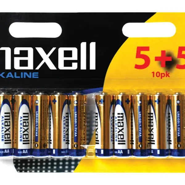 Baterie AA (R6) alkalická MAXELL 10ks / blistr