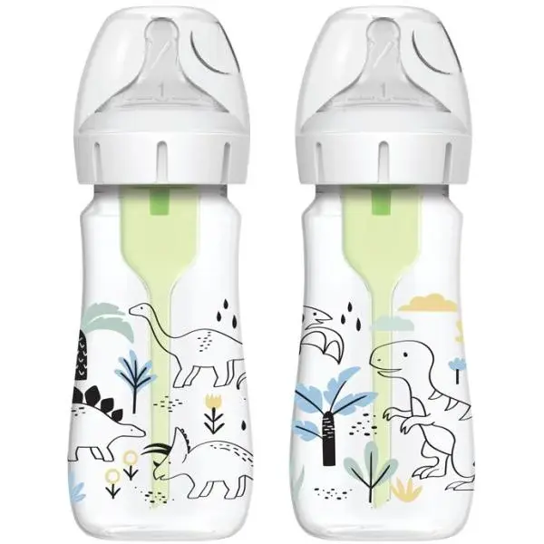 Dr.Browns láhev Wide Neck Dino 2x270ml