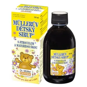 DR. MÜLLER Müllerův dětský sirup s jitrocelem, mateřídouškou a vitamínem C 245 ml