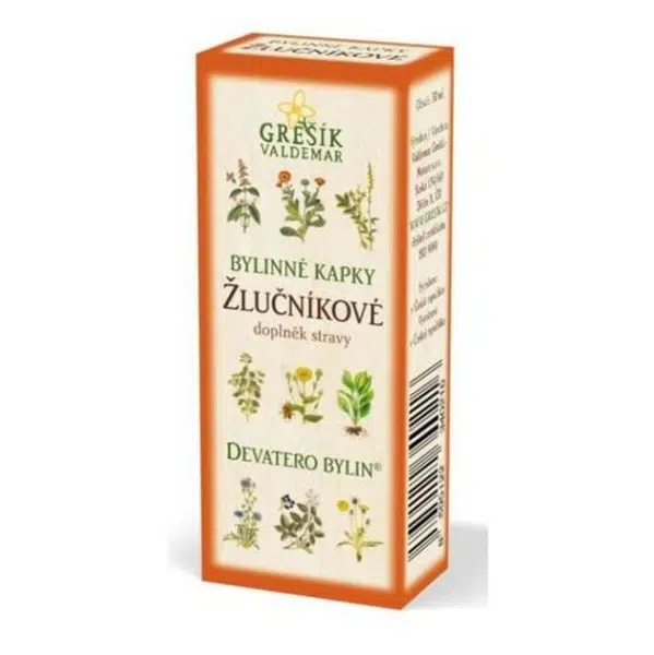 GREŠÍK Žlučníkové kapky devatero bylin 50 ml