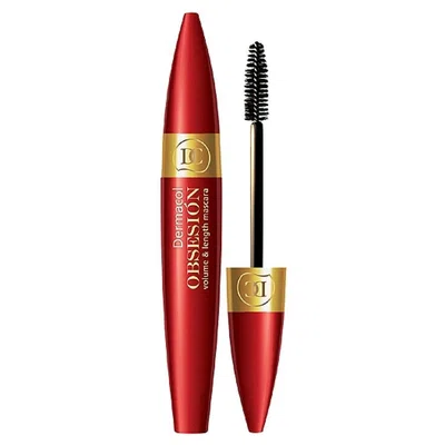 DERMACOL Obsesión Řasenka pro objem a délku Black 9 ml