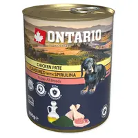 ONTARIO Konzerva Puppy kuřecí paté se spirulinou 800 g