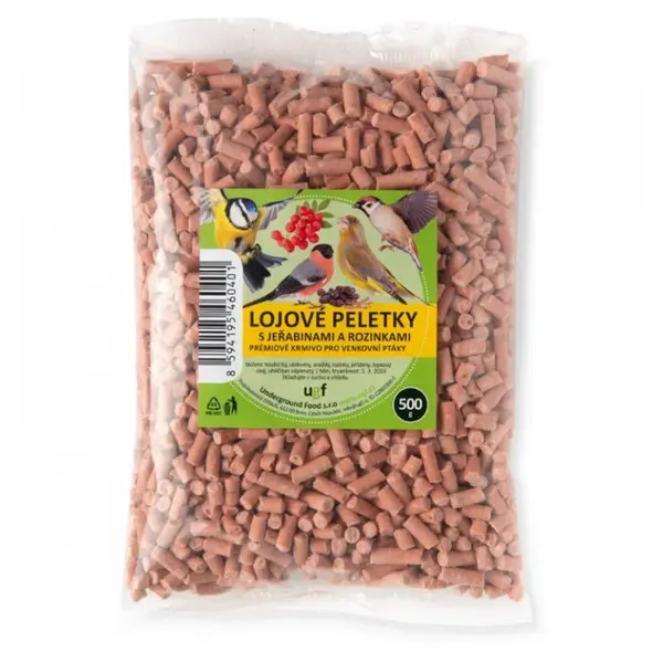 UGF Lojové peletky s jeřabinami a rozinkami 500 g