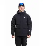 Meatfly pánská SNB & SKI bunda Vertigo Black / Black Ripstop | Černá | Velikost XXL