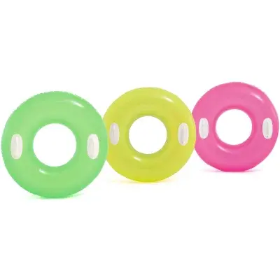 Kruh plovací s úchyty - Žlutá