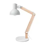 Lampa stolní GETI GTL102W bílá - rozbaleno - poškozený obal,  vykřivená základna, prasklý lak