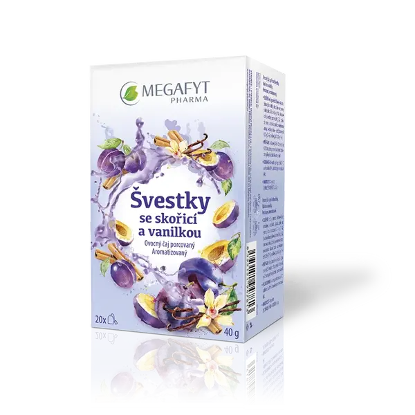 MEGAFYT Švestky se skořicí a vanilkou 20 sáčků