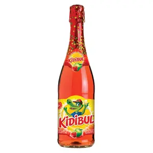 KIDIBUL Dětský šumivý nápoj jablko a jahoda 750 ml