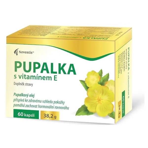 NOVENTIS Pupalka s vitamínem E 60 kapslí