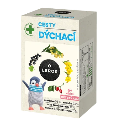 LEROS Dětský čaj cesty dýchací 20 sáčků