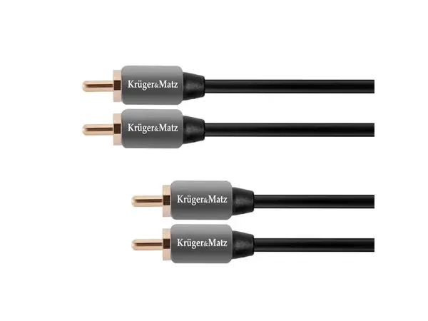 Kabel 2x Cinch konektor/2x Cinch konektor 1,8m KRUGER & MATZ KM0305