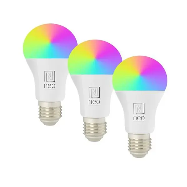 Smart LED žárovka E27 9W RGBW IMMAX NEO 07712C WiFi Tuya sada 3ks