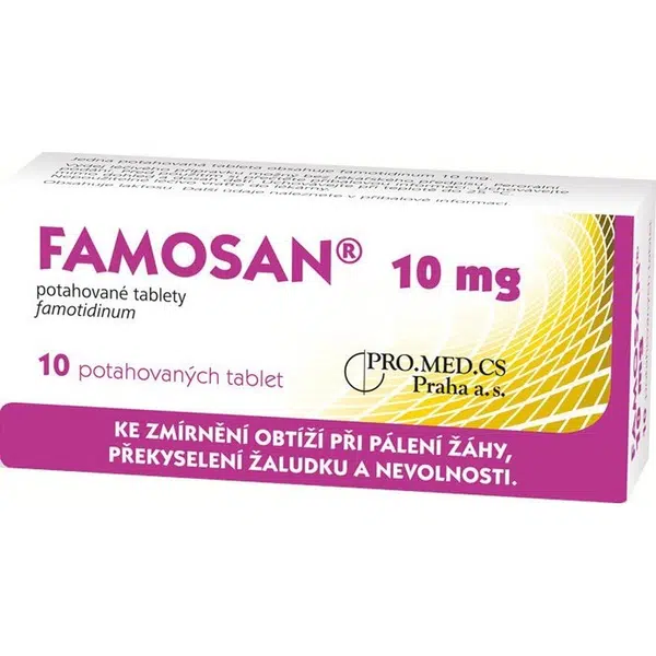 FAMOSAN 10 mg 10 Potahovaných tablet