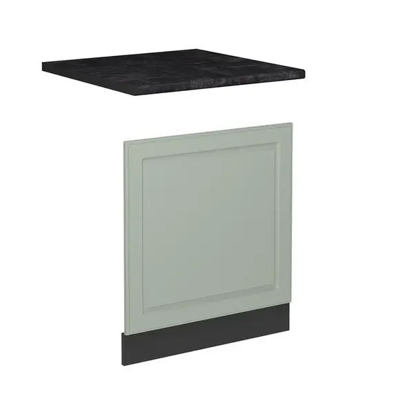 Vicco PŘEDNÍ PANEL R-Line, Mint venkovský dům/Antracit, 60 cm pracovná doska antracitová