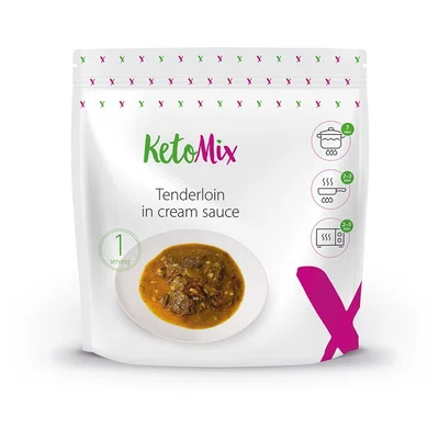 KETOMIX Svíčková omáčka s hovězím masem dietní hotové jídlo 250 g