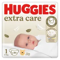 HUGGIES Dětské plenky Extra Care 1 velikost 2-5 kg 84 kusů