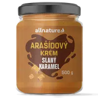 ALLNATURE Arašídový krém slaný karamel 500 g