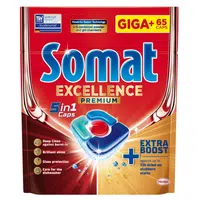 SOMAT Excellence Premium 5in1 Kapsle do myčky 65 kusů