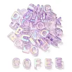 UV Plating Rainbow Iridescent Acrylic Beads