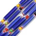 Handmade Lampwork Chevron Beads
