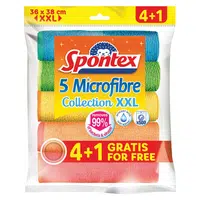 SPONTEX Microfibre XXL Utěrka z mikrovlákna 4 + 1 kusy