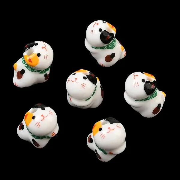 Hand Painted Handmade Porcelain Beads