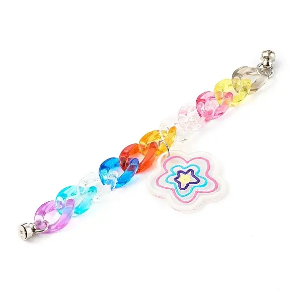 Acrylic Curb Chain Phone Case Chain