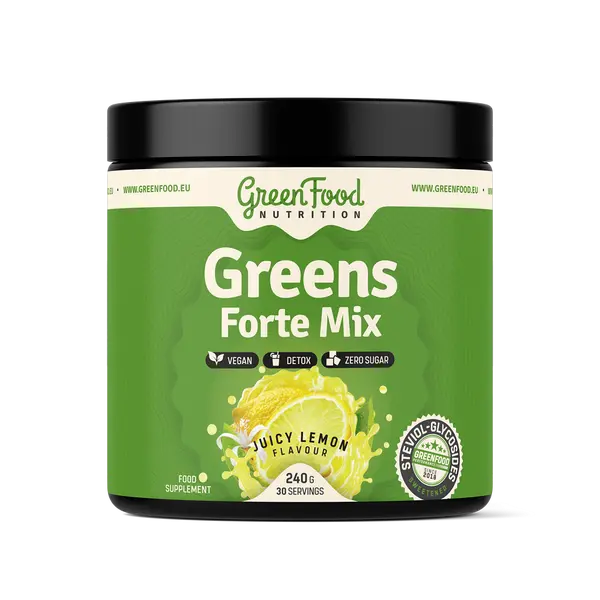 GREENFOOD NUTRITION Greens forte mix juicy lemon 240 g