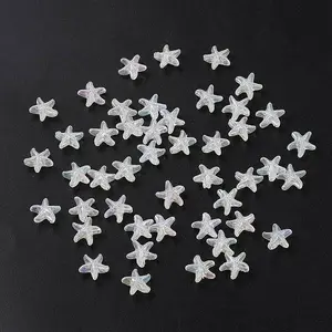 Electroplate Transparent Acrylic Beads