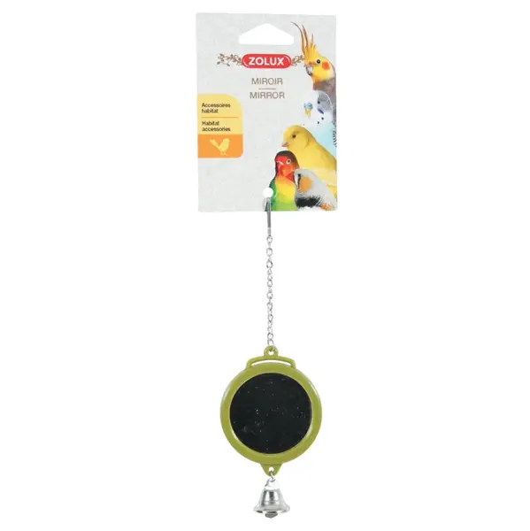 ZOLUX Hračka pro ptáky zrcátko kulaté z plastu 1 kus