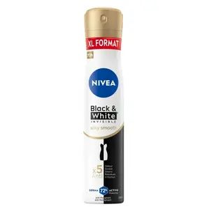 NIVEA Black&White Invisible Silky Smooth Antiperspirant sprej 200 ml