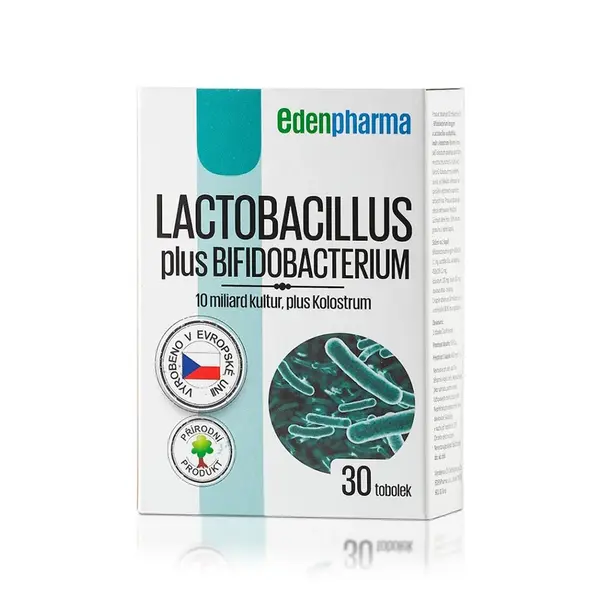 EDENPHARMA Lactobacillus plus bifidobacterium 30 kapslí