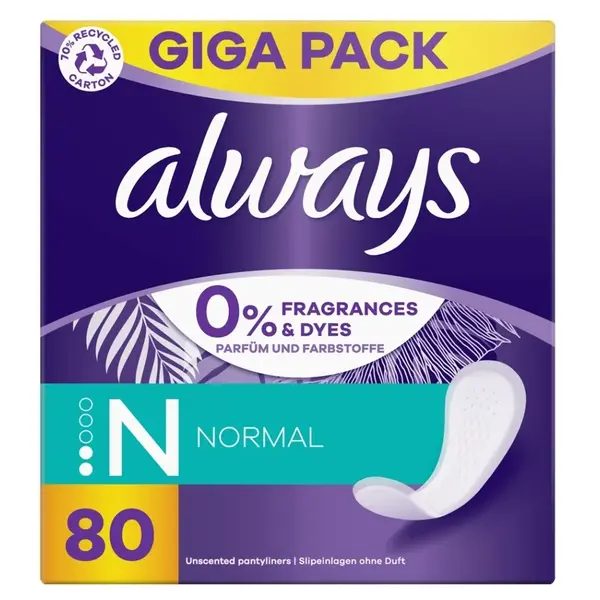 ALWAYS Intimky Normal Fresh Protection 80 kusů