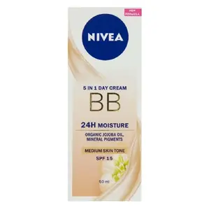NIVEA Zkrášlující denní BB krém 5 v 1 pro střední až tmavší odstín pleti OF 15 50 ml