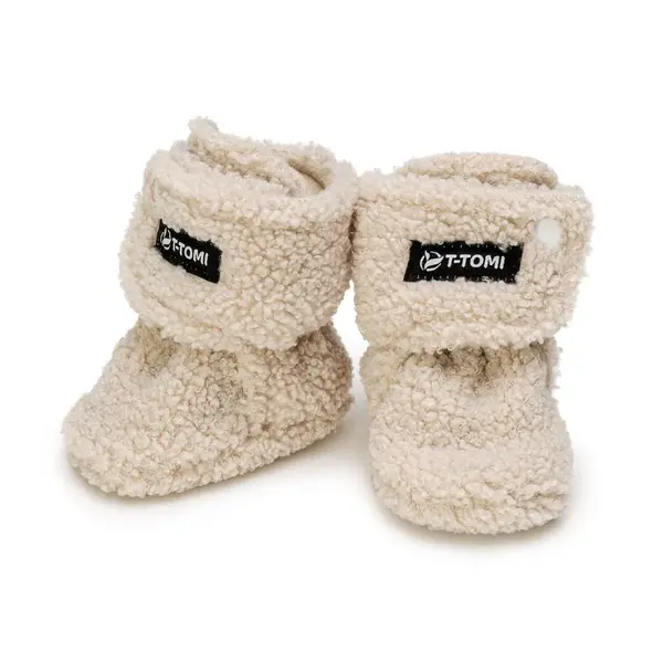 T-tomi Capáčky TEDDY Cream (6-9 měsíců) WARM